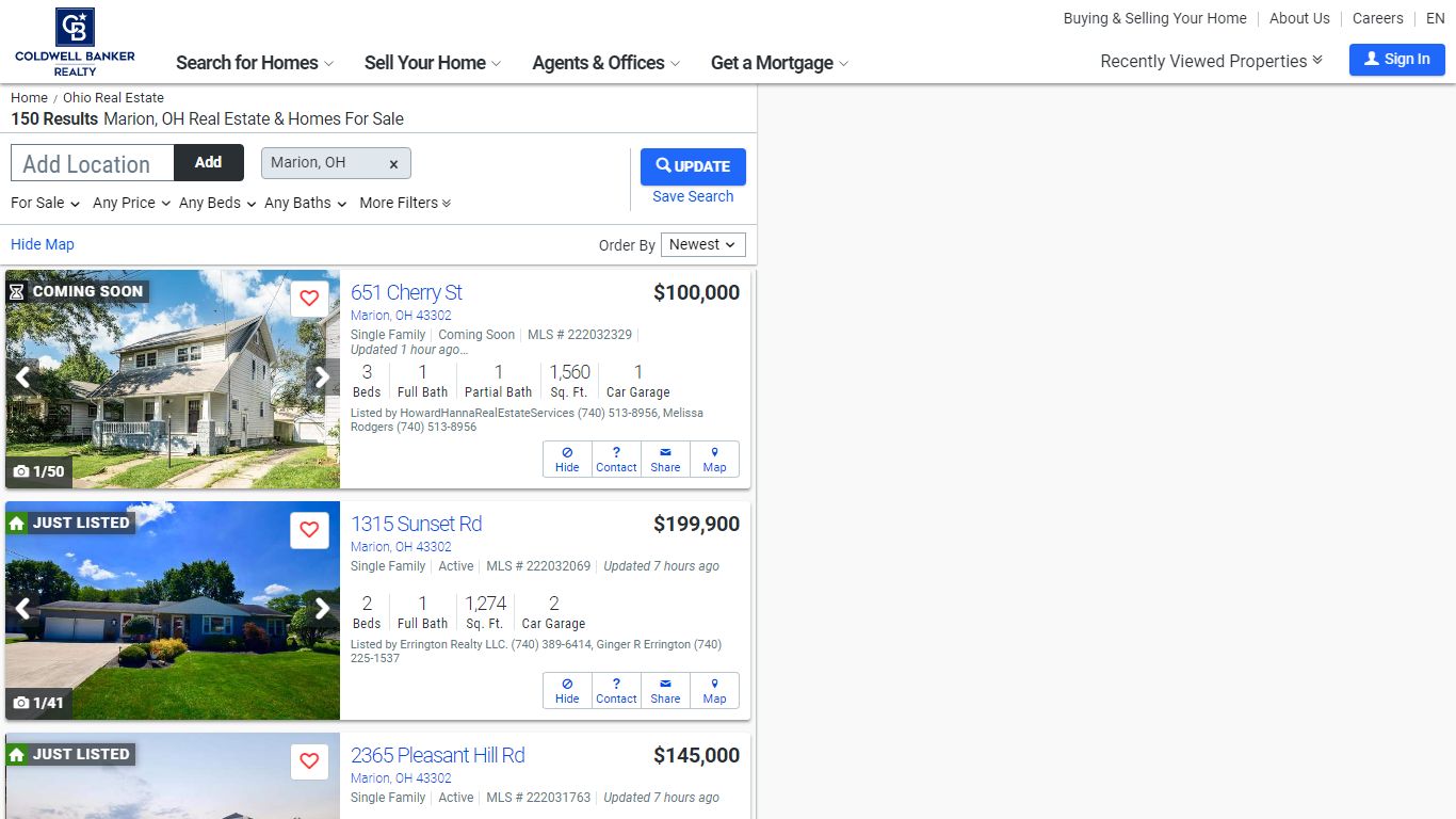 Marion, OH Real Estate & Homes For Sale - ColdwellBankerHomes.com